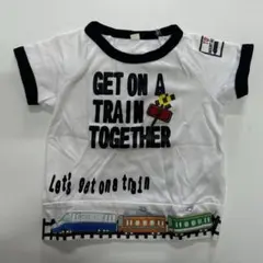 電車 踏切 Tシャツ 80cm