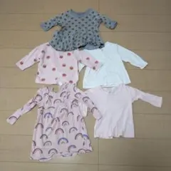 長袖シャツ5枚セット 80cm 90cm 他
