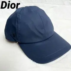 美品　ディオール　キャップ　無地　ネイビー　トロッター　57