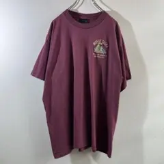 T-178 Money Talks 刺繍ロゴ ボーダー バーガンディ XL