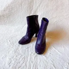 [美品]Lepetto レペット レザー ショートブーツ 紫色 37