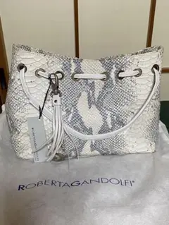 ROBERTA GANDOLF ￼ パイソンショルダーバッグ 新品