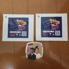 サッカー 記念グッズ 長州力　松橋力蔵　コースター