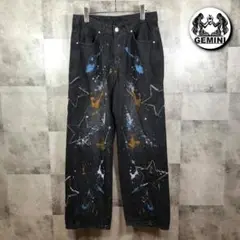 ★ good design ★ オリジナル カスタム ペイント デニム パンツ