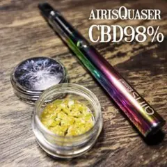 CBD 98% WhiteWAX0.5g airisQuaser セット