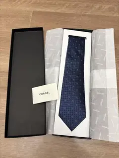 CHANEL ネイビー ネクタイ　新品