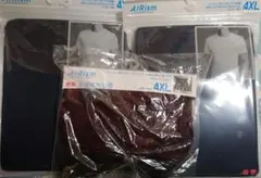 AIRism Tシャツ 4XL ネイビー 2枚セット