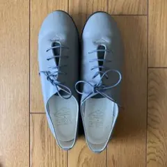 ナンバートゥエンティワン　グレー レザー レースアップシューズ