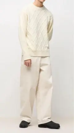 UNIQLO JW ANDERSON ワイドフィットジーンズ 32 ホワイト 2025年最新】ユニクロ jw anderson ワイドフィットジーンズ