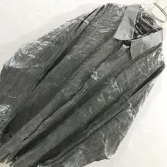STACY ADAMS プリーツ シルバー シャツワンピ 美品 36-37