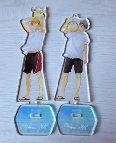 ハイキュー 稲荷崎 アクリルキーホルダー ビーチボールver 宮侑 宮治