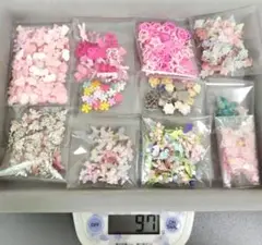 デコパーツ　ネイルパーツ　まとめ売り　97g