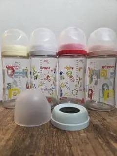 pigeon 哺乳瓶 240ml 4本セット(ガラス)