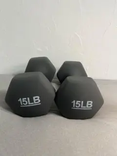 15LB 六角形ダンベル 2個セット