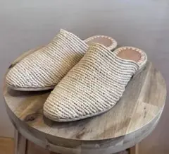 ラフィア　サンダル　新品