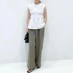 天竺シャーリングノースリプルオーバー