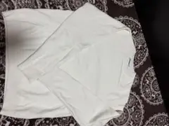 ZARA ホワイト クルーネックニット
