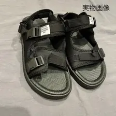 27.5㎝ スポーツサンダル メンズ ブラック アウトドア 厚底 サンダル 黒