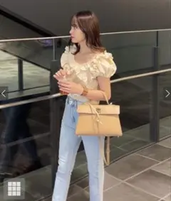 新品タグ付き⭐︎ハイウエストテーパードデニムパンツ