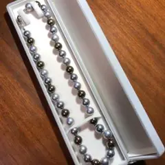 グレー系❗️貝パールネックレス