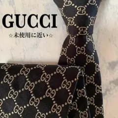 【期間限定】未使用に近い　ネクタイ グッチ GUCCI G柄　シルク 即購入OK