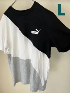 【未使用】プーマ　メンズ　Ｔシャツ　Ｍサイズ　黒 白 グレー