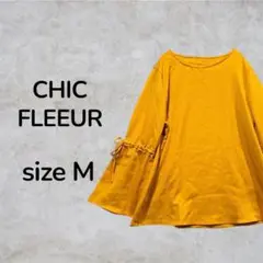 CHIC FLEEUR イエロー　エクステンションカフス　カットソー　サイズM