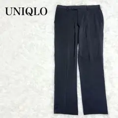 UNIQLO ユニクロ　スラックス　ネイビー　M 薄手
