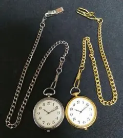 CITIZEN 懐中時計 ゴールドu0026シルバー 2つ まとめ売り 稼働品