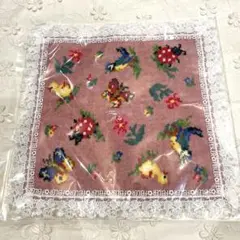 【新品未開封】近沢レース×フェイラー　ハイジ　レース付きハンカチ ピンク