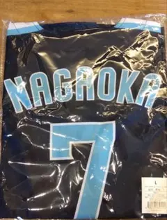 【未使用】ヤクルトスワローズ　長岡 7 ユニフォーム L ネイビー