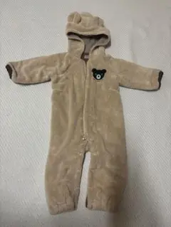ミキハウス クマ耳付きアウター ベージュ