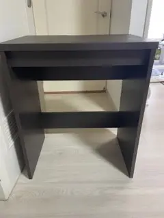 シンプル ダークブラウン パソコンデスク