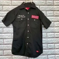 DICKIES ディッキーズ　半袖　胸ポケット　刺繍　ワッペン　ワークシャツ