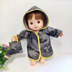 マシュマロぽぽちゃん服　レインコート ハンドメイド