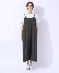 【新品未着用】SHOO LA RUE 楊柳キャミワンピース (L)