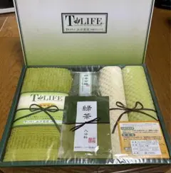 伊藤園T-LIFE タオル、石鹸セット