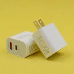 高速充電器 USB+Type-C ACアダプタータイプC ２ポート iPhone