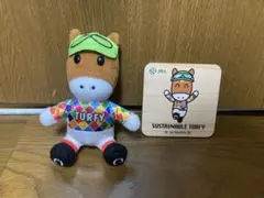 JRA抽選会　A賞ターフィーマスコット　C賞ターフィー木製コースター