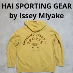 80s✨I.S. イッセイミヤケ バックロゴプリント ジップアップパーカー 黒 アイエス イッセイミヤケ バックロゴスウェット 80年代