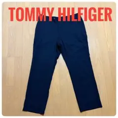TOMMY HILFIGER ブラック スラックス トミーヒルフィガー