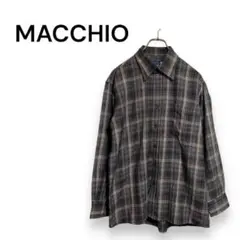 【マッチオ】チェックシャツ　ネルシャツ　長袖　L