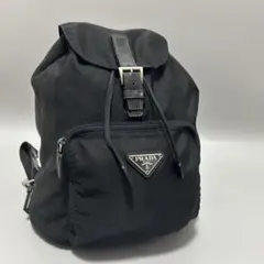 PRADA プラダ リュック バックパック 三角プレート ブラック