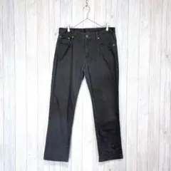 【TOPVALU】チノパンツ ストレート シンプル 無地 グレー 古着