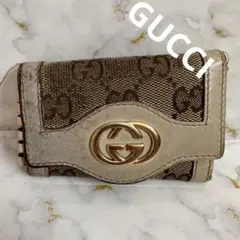 GUCCI グッチ キーケース キャンバス GG マーモント