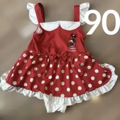 水着　90 女の子　ワンピース　ミニー　ディズニー