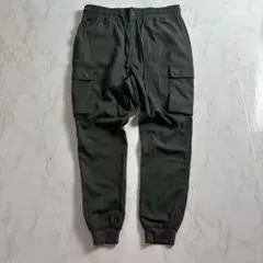 美品　NULL ヌル　サルエル　ジョガー　カーゴパンツ　Ｍ　カーキ