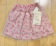 新品 バースデイ マジョリカ いちごチュールスカート ピンク 100