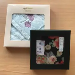 新品　鏡付きあぶらとり紙ケース、ハンカチ