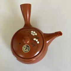 常滑焼　茶色 陶器製 急須 花柄
